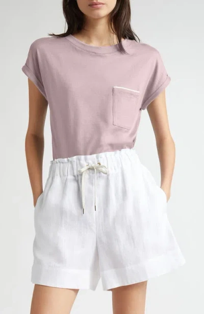 Eleventy Cotton Pocket T-shirt In White