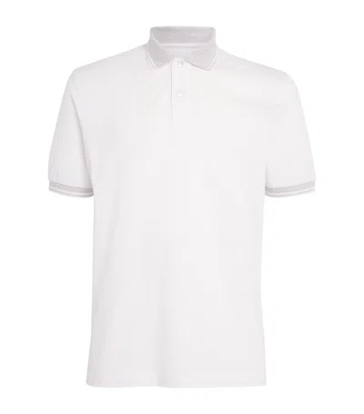 Eleventy Cotton Polo Shirt In White