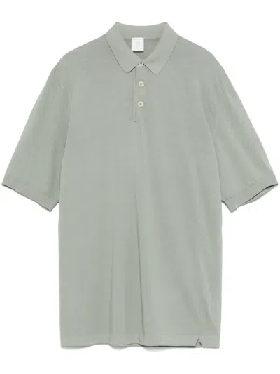 Eleventy Cotton Polo Shirt In Green