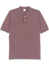 Eleventy Cotton Polo Shirt In Purple