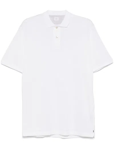 Eleventy Cotton Polo Shirt In White