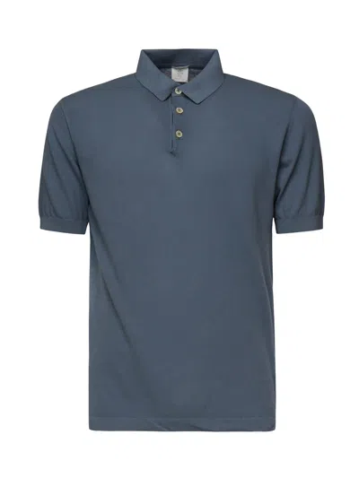 Eleventy Cotton Polo With Buttons
