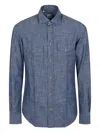 Eleventy Navy Cotton Shirt