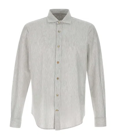 ELEVENTY ELEVENTY STRIPED LONG SLEEVE SHIRT