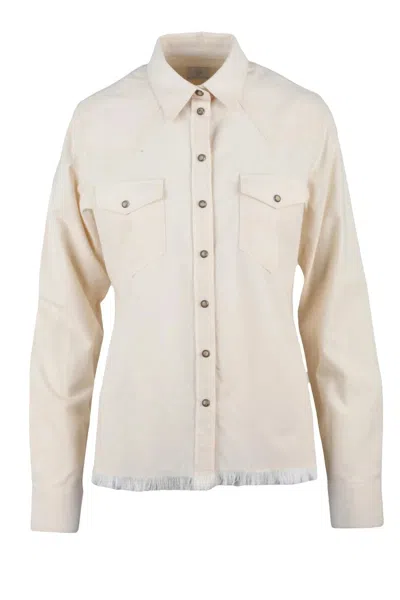 Eleventy Cotton Shirt - White