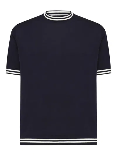 ELEVENTY COTTON SHORT-SLEEVED SWEATER