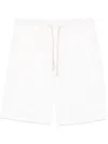 Shop Eleventy Cotton Shorts In White