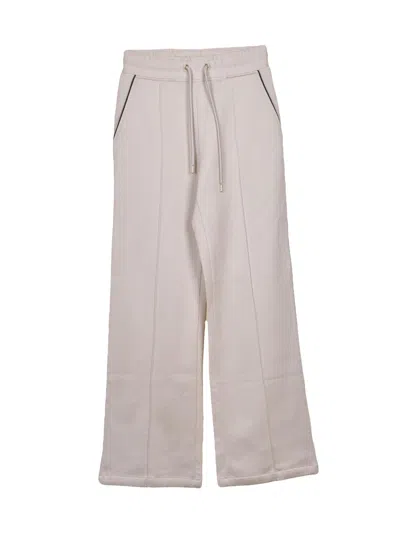 Eleventy Cotton Silk Elastane Trousers - Beige In Neutral