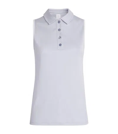 Eleventy Cotton Sleeveless Polo Shirt In Multi