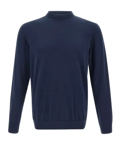 Eleventy Cotton Sweater In Blue