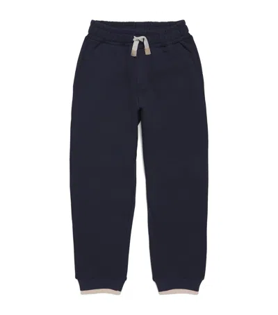 Eleventy Cotton Sweatpants In Blue