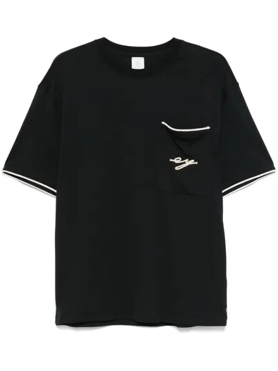 Eleventy Cotton T-shirt In 黑色