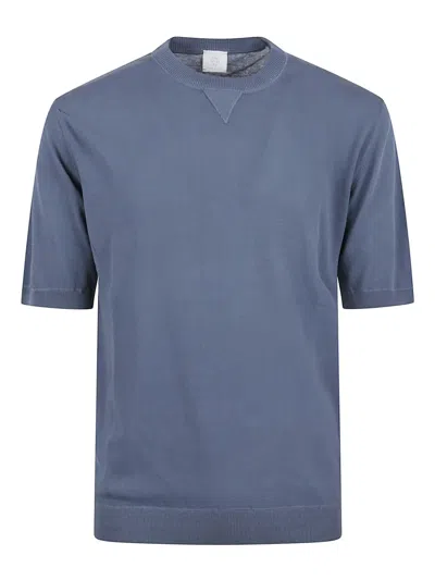Eleventy Cotton T-shirt In 蓝色