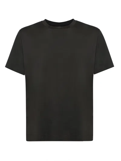 Eleventy Crew-neck Short-sleeve T-shirt In Black