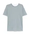 Eleventy Crew-neck Cotton T-shirt In Blue