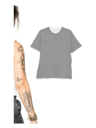 Eleventy Cotton T-shirt In Gray