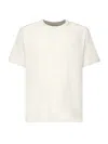 Eleventy Relaxed-fit Short-sleeve T-shirt With Round Neckline In Neutral