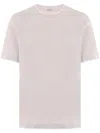 Eleventy Round Neck Trim Sweater In Neutral