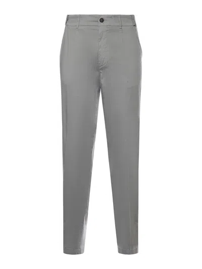 Eleventy Cotton Trousers In Brown