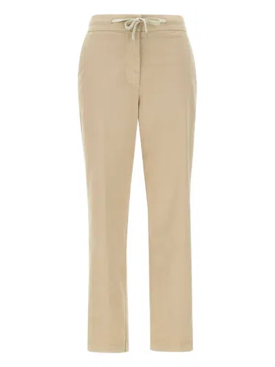 Eleventy Cotton Trousers In Beige