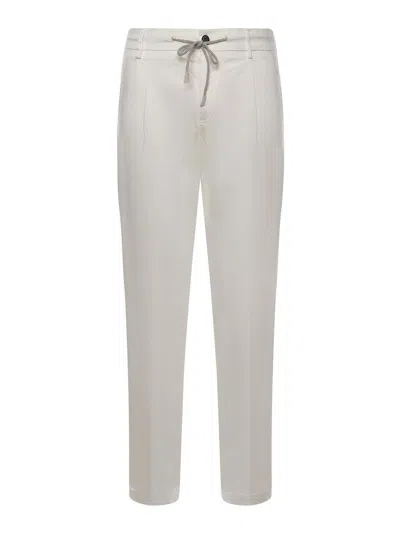 Eleventy Cotton Trousers In White