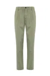 Eleventy Cotton Trousers With Drawstring