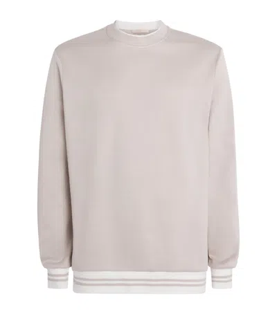 Eleventy Cotton-blend Sweatshirt In Neutral