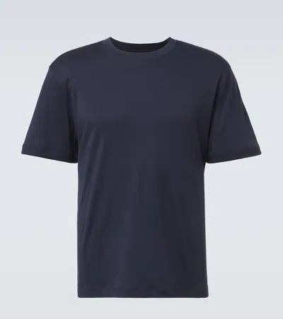 Eleventy Cotton-blend T-shirt In Blue