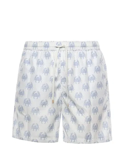 Eleventy Printed Nylon Swimsuit In Neutral