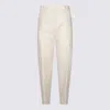 ELEVENTY ELEVENTY CREAM WOOL PANTS