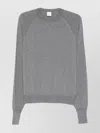 Eleventy Crew Neck Raglan Sleeve Sweater In Gray