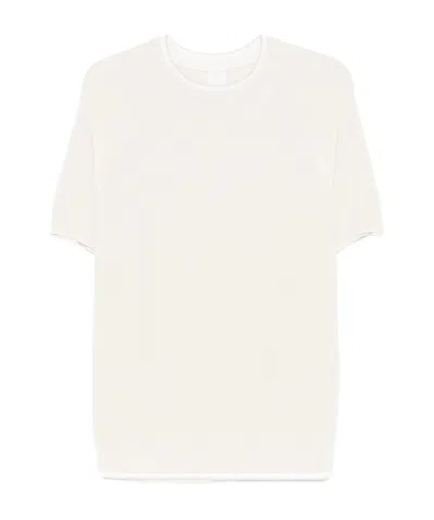 Eleventy Crew Neck Short Sleeve Sweater In Neutral