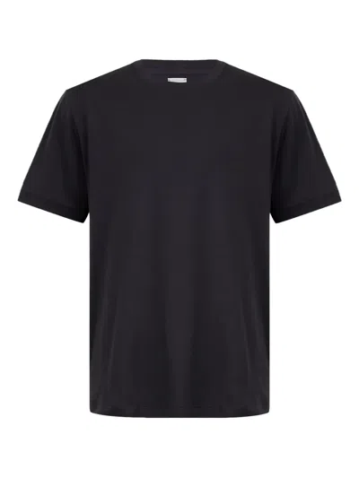 Eleventy Crew-neck Short-sleeve T-shirt In Black