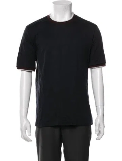Pre-owned Eleventy Crew Neck Short Sleeve T-shirt In Black
