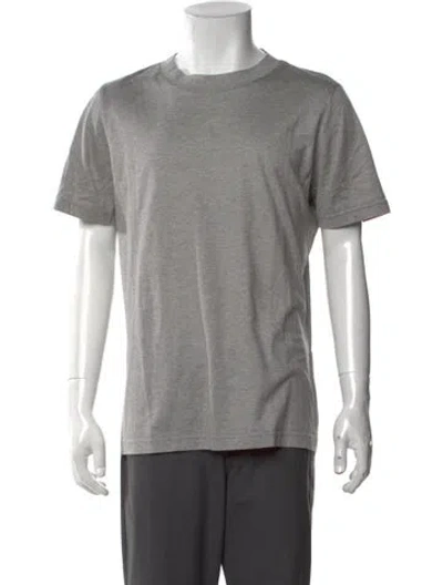 Pre-owned Eleventy Crew Neck Short Sleeve T-shirt In Grey