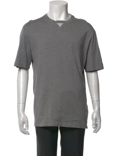 Pre-owned Eleventy Crew Neck Short Sleeve T-shirt In Grey