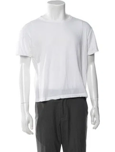 Pre-owned Eleventy Crew Neck Short Sleeve T-shirt In White