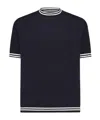 Eleventy Crew Neck Short-sleeved Sweater In Multi
