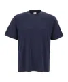 Eleventy Crew Neck Short-sleeved T-shirt In Blue
