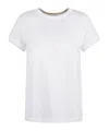 Eleventy Crew Neck Short-sleeved T-shirt In White