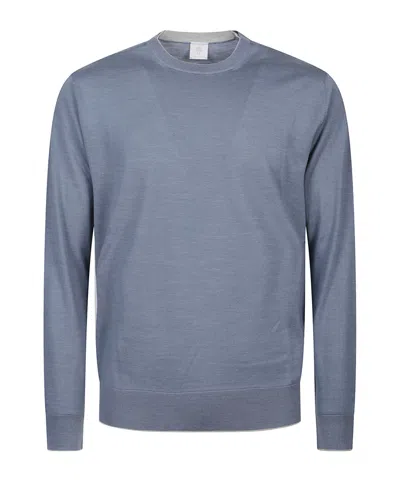Eleventy Crew Neck Sweater In Blue