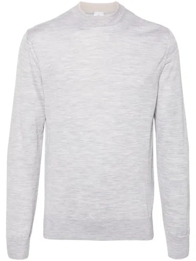 Eleventy Crew-neck Sweater In Grey