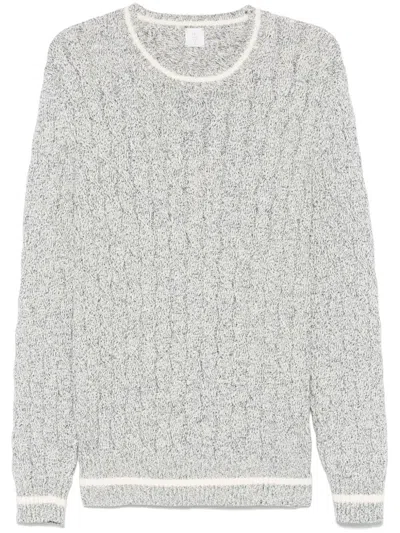 Eleventy Crew-neck Sweater In White