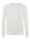 Eleventy Ribbed Round-neck Sweater In White