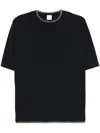 Eleventy Crew Neck T-shirt In Blue