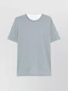 Eleventy Crew-neck Cotton T-shirt In Blue
