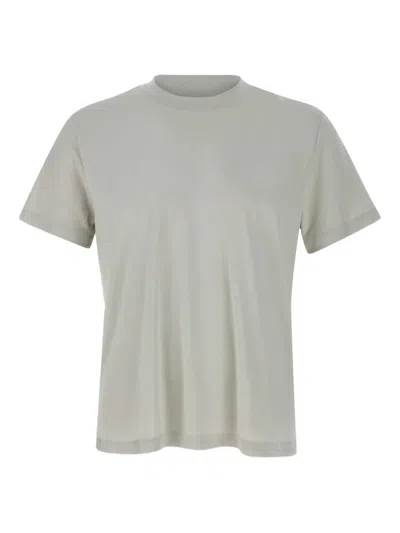 Eleventy Grey Cotton Modal T-shirt In Gray