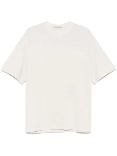 Eleventy Crew-neck T-shirt In Neutrals