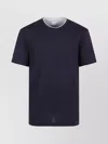 Eleventy Black Crewneck T-shirt With Layered Collar
