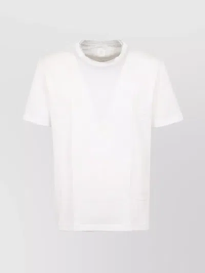 Eleventy Crew-neck T-shirts In Giza Cotton Jersey In White